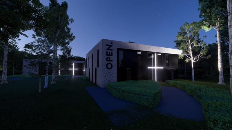 Impressie kinderkerk avondlicht