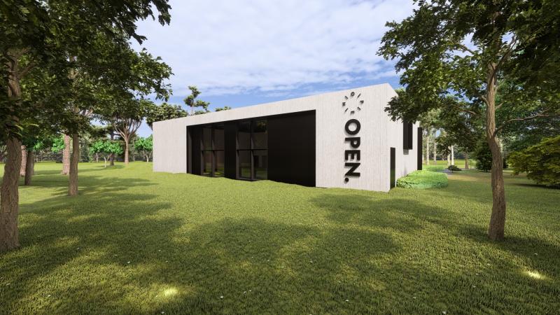 Impressie grote zaal zijkant (oost)